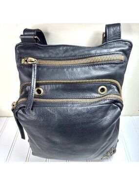 Marco Buggiani Crossbody Purse Boho Bag Soft Supple Italian Leather Pockets